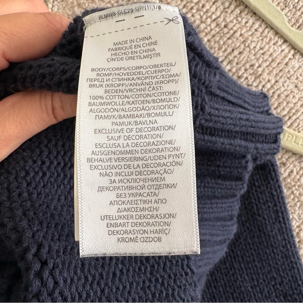 Polo Ralph Lauren Flag Cotton Crewneck Pullover Sweater - Picture 8 of 8